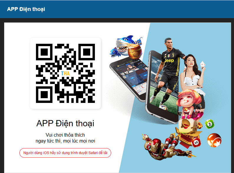 Tải App Thienhabet 3 Thông báo tải Thienhabet trên trang chủ